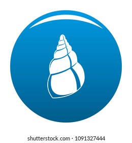 Wild shell icon. Simple illustration of wild shell vector icon for any design blue