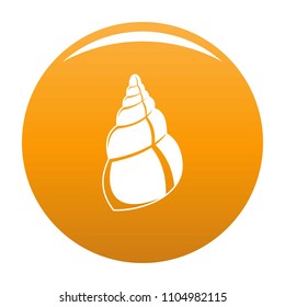 Wild shell icon. Simple illustration of wild shell vector icon for any design orange