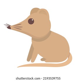 Wild shrew icon cartoon vector. Farm animal. Nature mouse