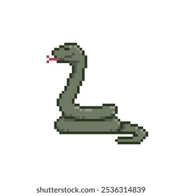 Serpiente salvaje Pixel Art