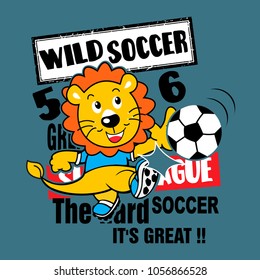 WILD SOCCER animal cartoon