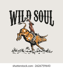 Wild Soul Bronco Rider Graphic