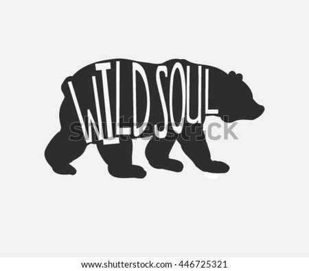 Download Wild Soul Vintage Inspirational Hand Drawn Stock Vector ...