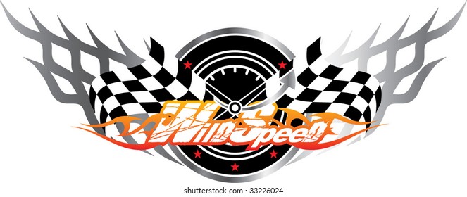 WILD SPEED Automotive Sticker design