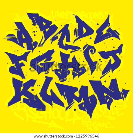 wild style graffiti alphabet stock vector royalty free 1225996546 graffiti font styles