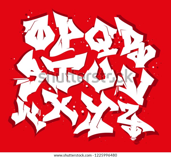 graffiti font wildstyle alphabet