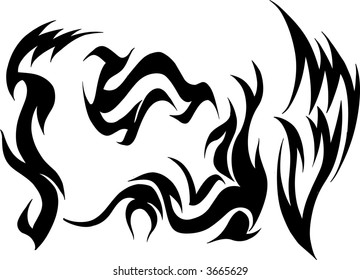 wild Tattoo group Vector Illustration