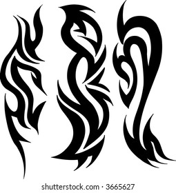 wild Tattoo set Vector Illustration