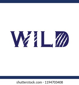 Wild Text Logo Template