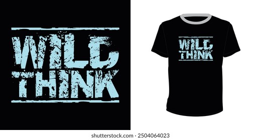 Wild Thing, typography vector design for t-shirt print