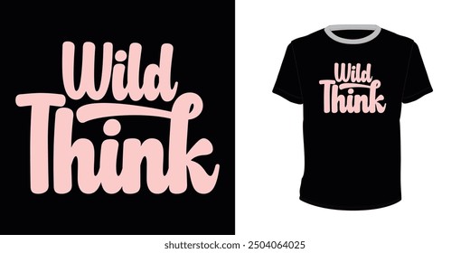 Wild Thing, typography vector design for t-shirt print