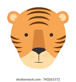 wild tiger head icon