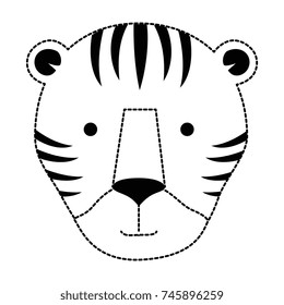 wild tiger head icon
