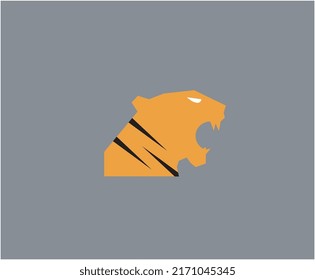 
A wild tiger logo design