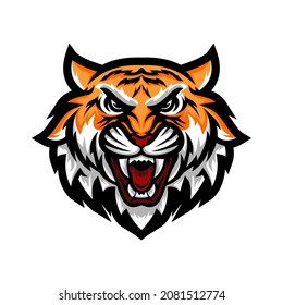 wild tiger logo vector illustration