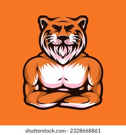 wild tiger mascot logo inspiration