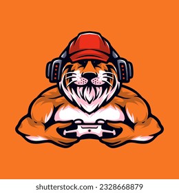 wild tiger mascot logo inspiration