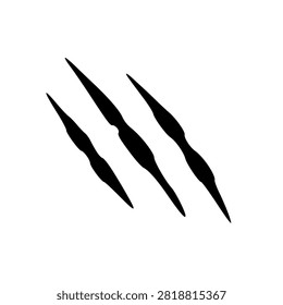 Wild Tiger Paw Scratch Slash Mark Silhouette
