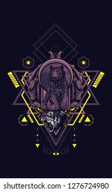 Wild Tiger sacred geometry 