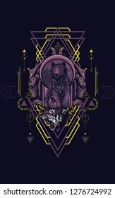 Wild Tiger sacred geometry 