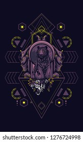Wild Tiger sacred geometry 