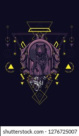Wild Tiger sacred geometry 