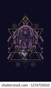 Wild Tiger sacred geometry 