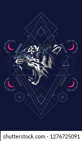 Wild Tiger sacred geometry