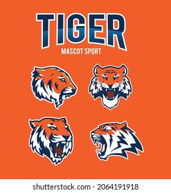diseño de logotipo de plantilla de tigre salvaje