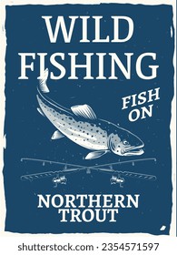 wild trout fishing poster design