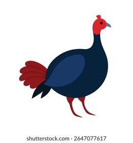 Ilustração de Turquia selvagem em formato vetorial em fundo branco para Web e design gráfico