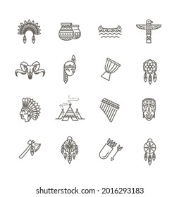 Wild west american indian designed element traditional art concept. American indian.