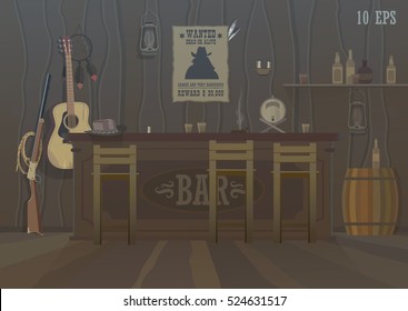 Wild West Bar In The Morning