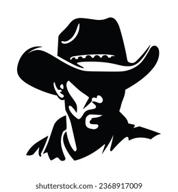 Wild West Black Color Vector