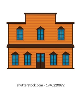 Wild west building vector icon.Cartoon vector icon isolated on white background wild west building.