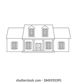 Wild west building vector icon.outline vector icon isolated on white background wild west building.