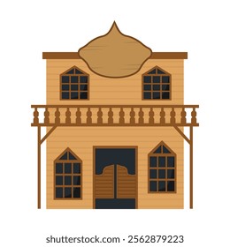 Wild West Building Vector Illustration - 07