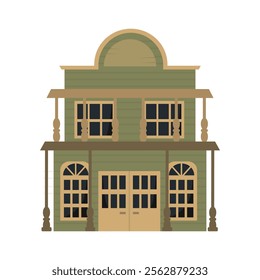 Wild West Building Vector Illustration - 09