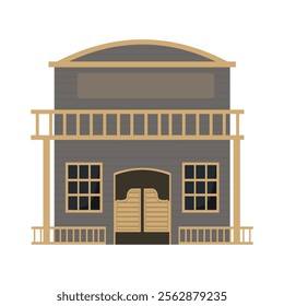 Wild West Building Vector Illustration - 06