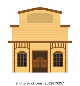 Wild West Building Vector Illustration - 08