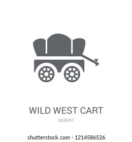 wild west Cart icon. Trendy wild west Cart logo concept on white background from Desert collection. Suitable for use on web apps, mobile apps and print media.