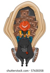 Wild West Character - Vector