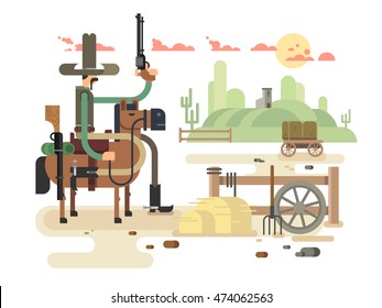 Wild west cowboy