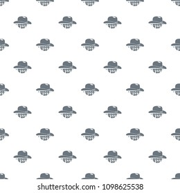 Wild west cowboy hat pattern vector seamless repeat for any web design