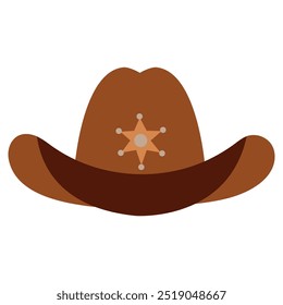 Wild West. Cowboy hat white background, isolate	