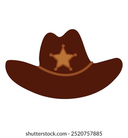 Wild West. Cowboy hat white background, isolate	