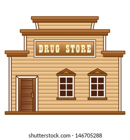 Wild West drug store