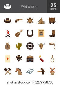 Wild West Flat Icons