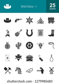 Wild West Flat Icons
