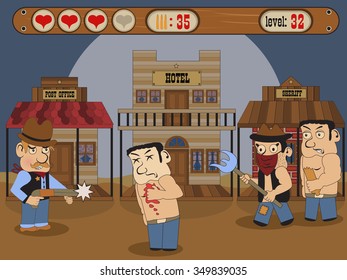 wild west game scenery
